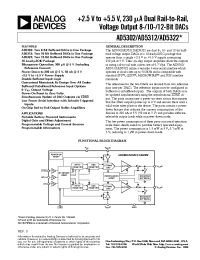 Datasheet AD5302 manufacturer Analog Devices